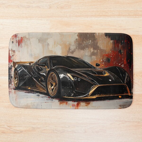 Item preview, Pop Art Black & Gold Zenvo TSR-S II designed and sold by AutoPopStudio.