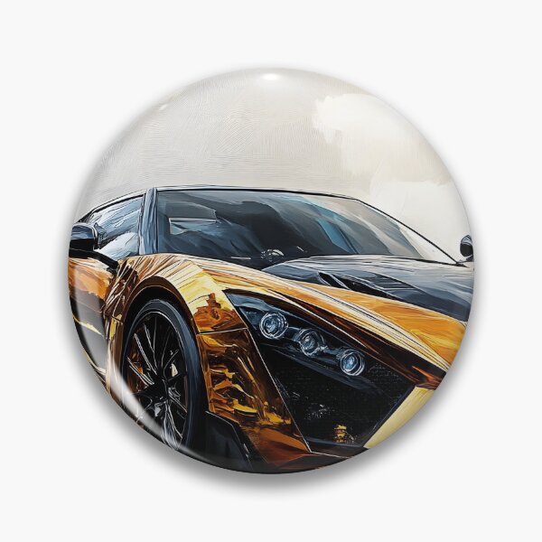 Item preview, Pop Art Black & Gold Zenvo TSR-S III designed and sold by AutoPopStudio.