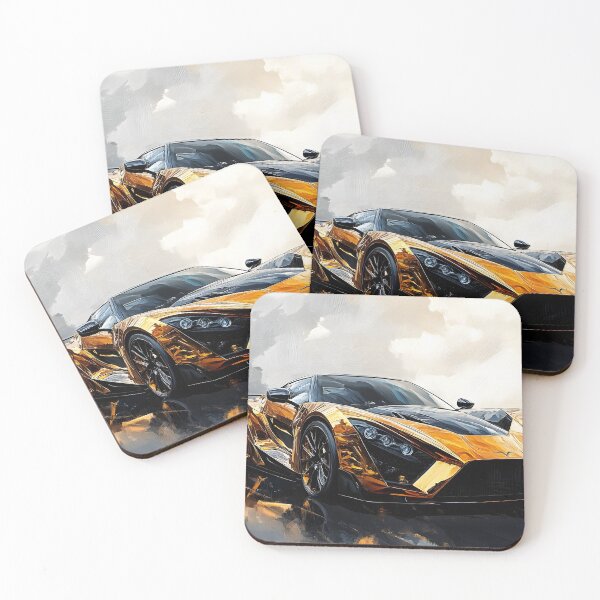 Item preview, Pop Art Black & Gold Zenvo TSR-S III designed and sold by AutoPopStudio.