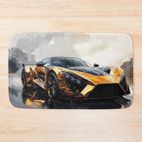 Item preview, Pop Art Black & Gold Zenvo TSR-S III designed and sold by AutoPopStudio.