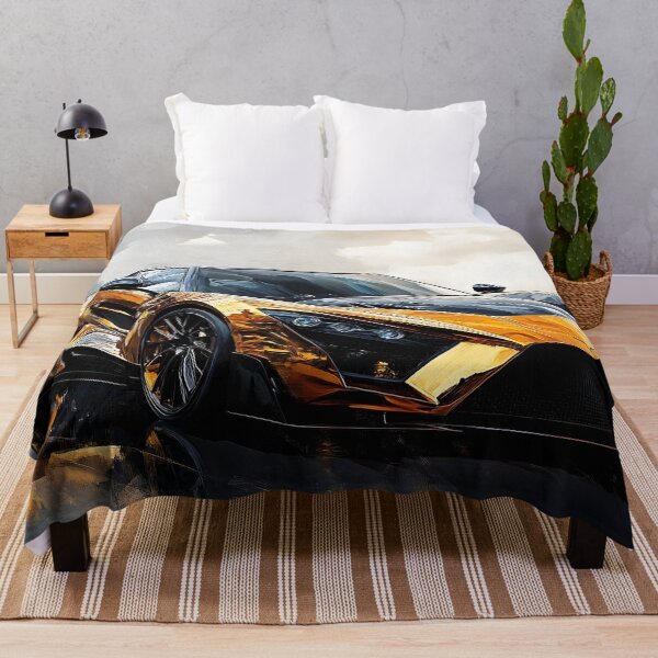 Item preview, Pop Art Black & Gold Zenvo TSR-S III designed and sold by AutoPopStudio.