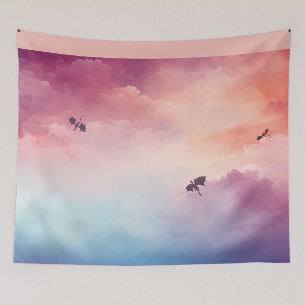 Item preview, Three Dragons in the Clouds designed and sold by PurrfectPixels.