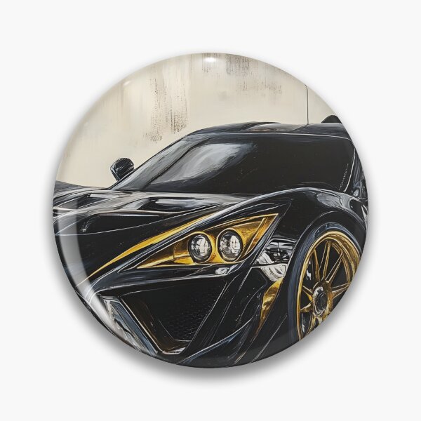 Item preview, Pop Art Black & Gold Zenvo TSR-S IV designed and sold by AutoPopStudio.