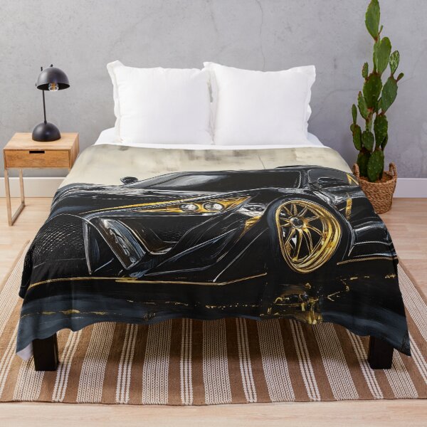 Item preview, Pop Art Black & Gold Zenvo TSR-S IV designed and sold by AutoPopStudio.