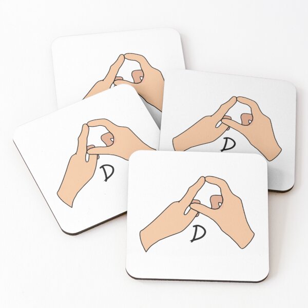 Item preview, BSL letter sign D designed and sold by Artistkhg.