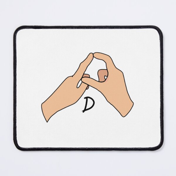 Item preview, BSL letter sign D designed and sold by Artistkhg.