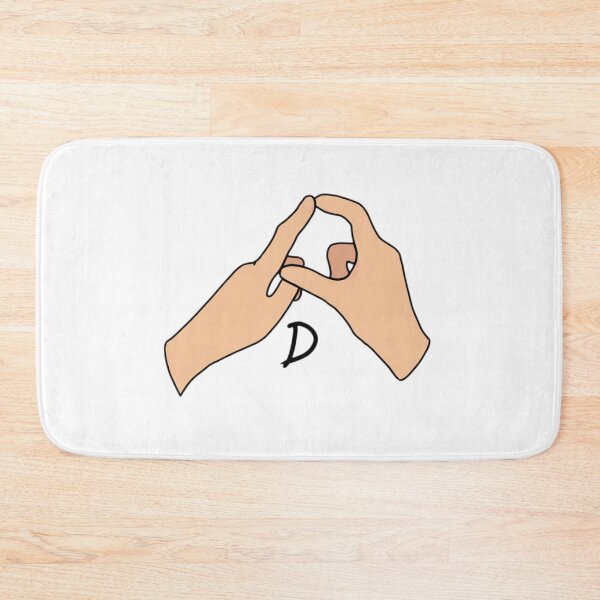 Item preview, BSL letter sign D designed and sold by Artistkhg.