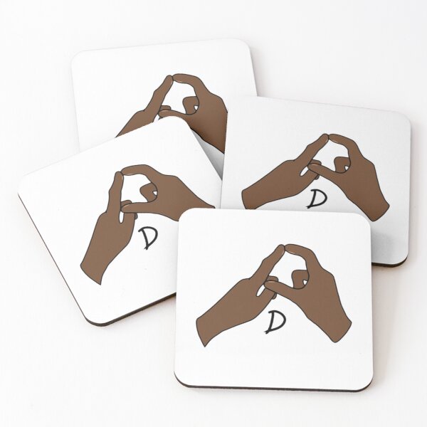 Item preview, BSL letter sign D designed and sold by Artistkhg.