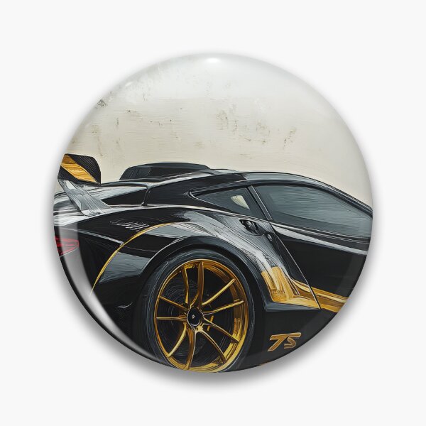 Item preview, Pop Art Black & Gold Zenvo TSR-S V designed and sold by AutoPopStudio.
