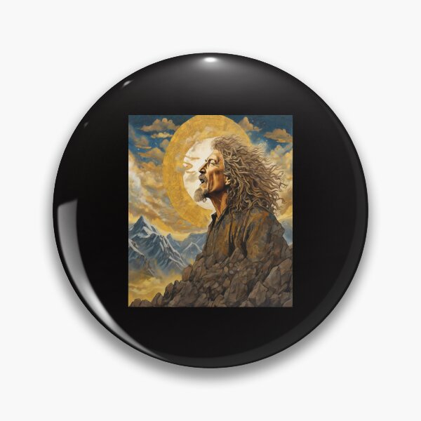 Item preview, "Mystical Rock Harmony: Robert Plant's Visionary Performance" designed and sold by Artisticanvas.