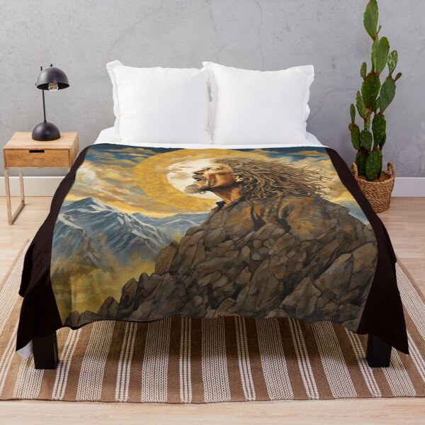 Item preview, "Mystical Rock Harmony: Robert Plant's Visionary Performance" designed and sold by Artisticanvas.
