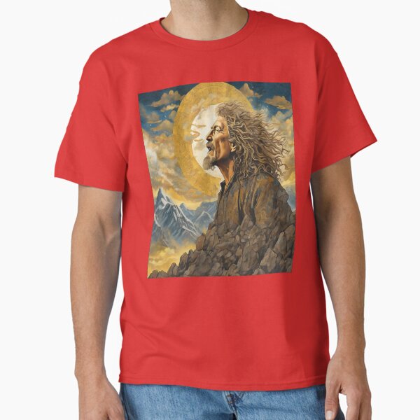 Item preview, "Mystical Rock Harmony: Robert Plant's Visionary Performance" designed and sold by Artisticanvas.