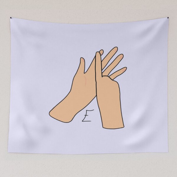 Item preview, BSL letter sign E designed and sold by Artistkhg.