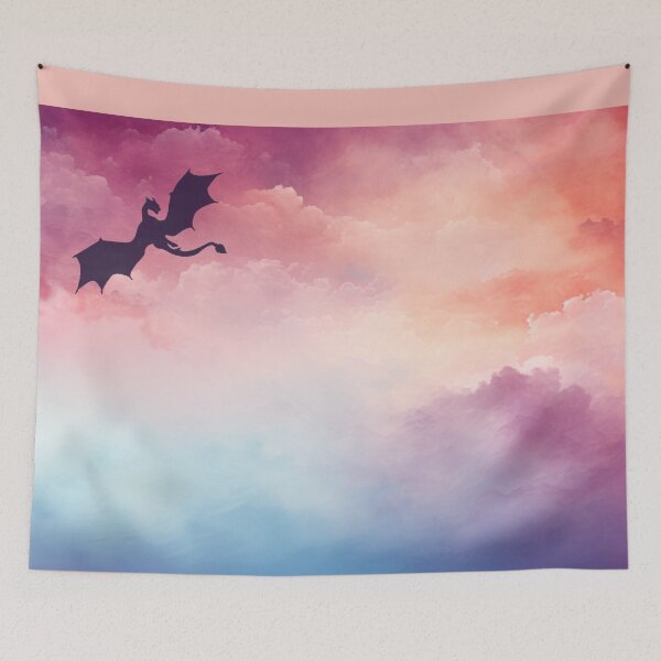 Item preview, Resting Dragon in the Clouds designed and sold by PurrfectPixels.