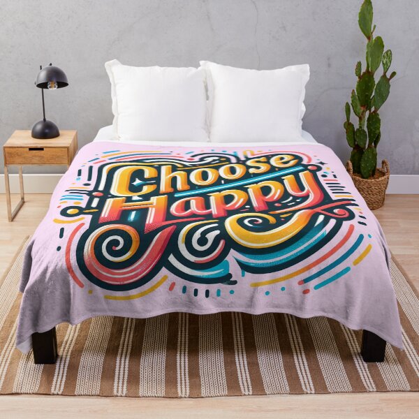 Item preview, Choose happy, typography designed and sold by maxmaj.