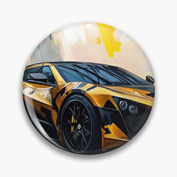 Item preview, Pop Art Black & Gold Zenvo TSR-S VI designed and sold by AutoPopStudio.