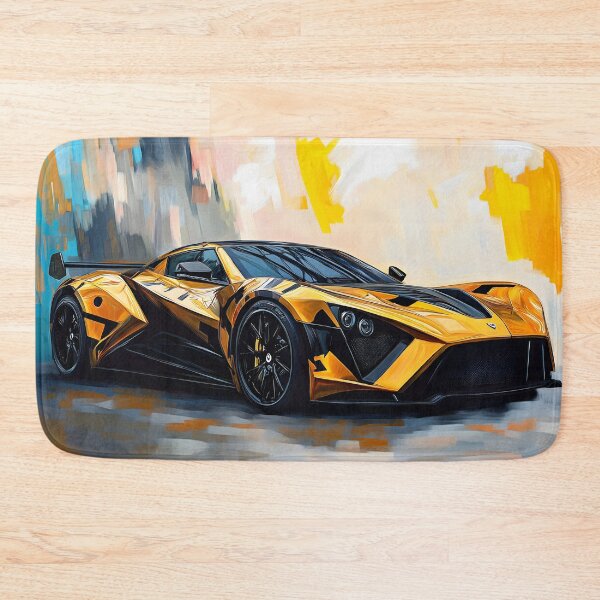 Item preview, Pop Art Black & Gold Zenvo TSR-S VI designed and sold by AutoPopStudio.