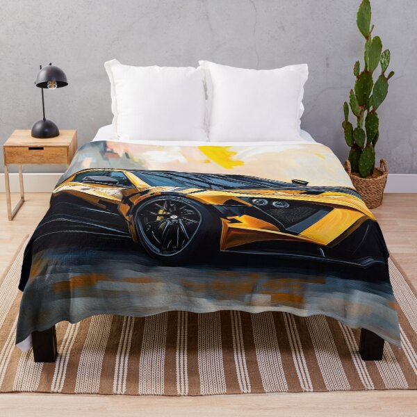 Item preview, Pop Art Black & Gold Zenvo TSR-S VI designed and sold by AutoPopStudio.
