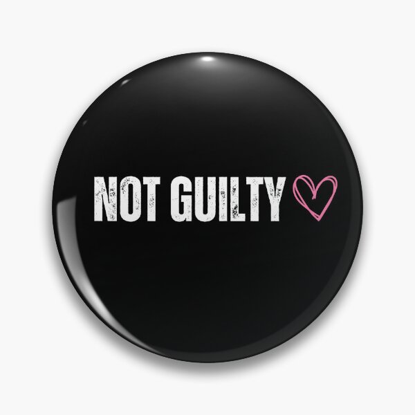 Item preview, Not Guilty with heart designed and sold by LewpyG.