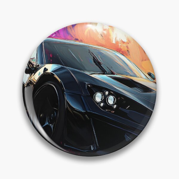 Item preview, Pop Art Black Zenvo TSR-S designed and sold by AutoPopStudio.