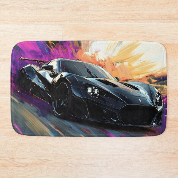 Item preview, Pop Art Black Zenvo TSR-S designed and sold by AutoPopStudio.
