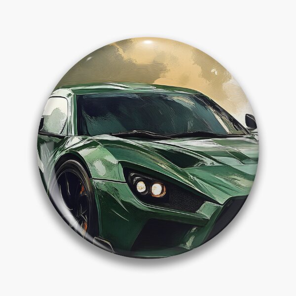 Item preview, Pop Art Green Zenvo TSR-S designed and sold by AutoPopStudio.