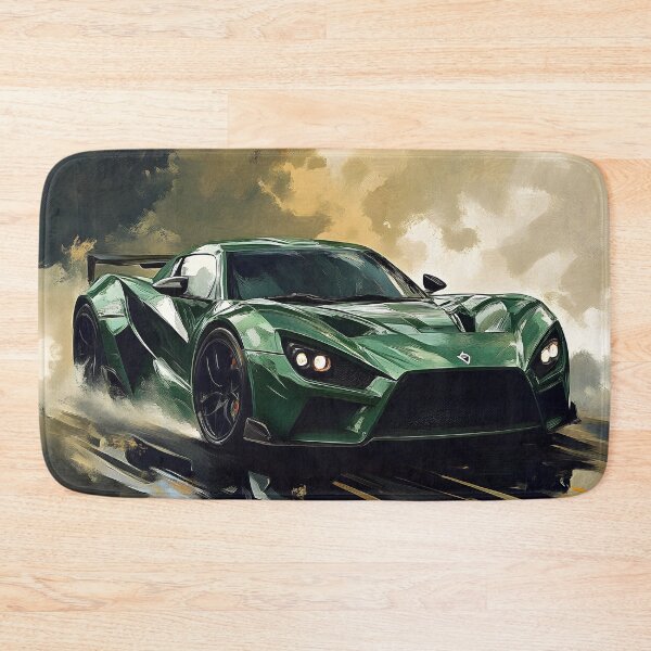 Item preview, Pop Art Green Zenvo TSR-S designed and sold by AutoPopStudio.