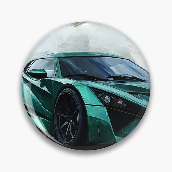 Item preview, Pop Art Green Zenvo TSR-S II designed and sold by AutoPopStudio.