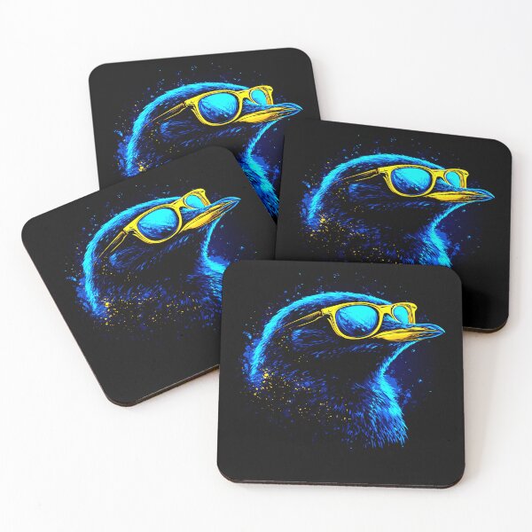 Item preview, Cool Raven with Sunglasses Neon Art designed and sold by Taans-Creation.