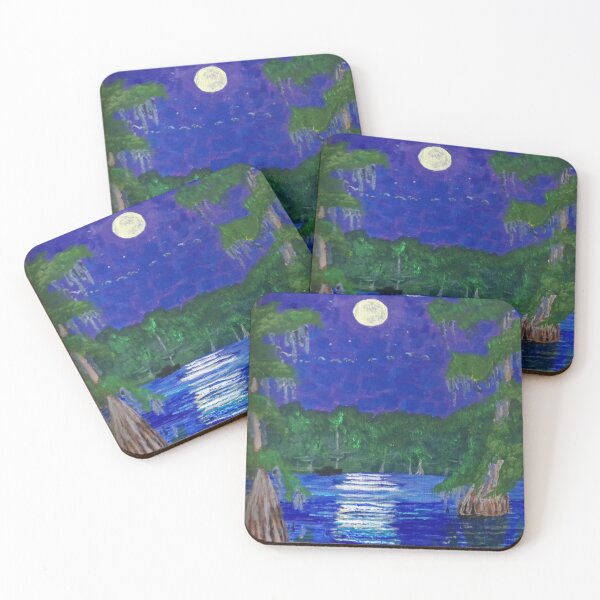 Item preview, Cypress Moon, Night Swamp Scene designed and sold by RobPaulArtWorks.