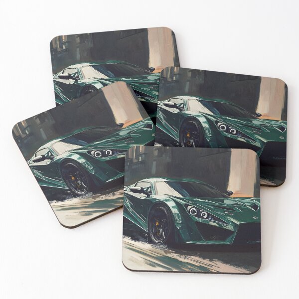 Item preview, Pop Art Green Zenvo TSR-S III designed and sold by AutoPopStudio.