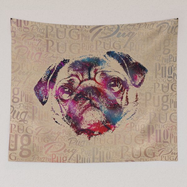 Item preview, Pug dog Digital Art designed and sold by k9printart.