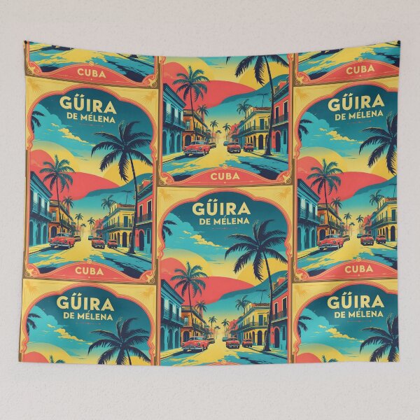 Item preview, Guira de Melena Cuba Vintage Travel Tourism designed and sold by TravelersGems.
