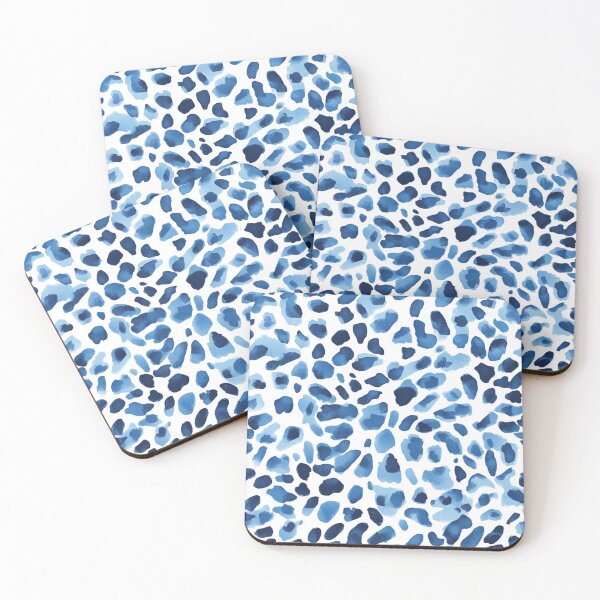 Item preview, Blue leopard skin seamless pattern designed and sold by Emily Waters.