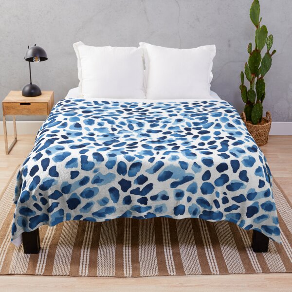 Item preview, Blue leopard skin seamless pattern designed and sold by Emily Waters.