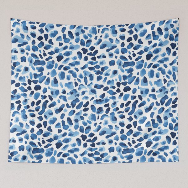 Item preview, Blue leopard skin seamless pattern designed and sold by Emily Waters.