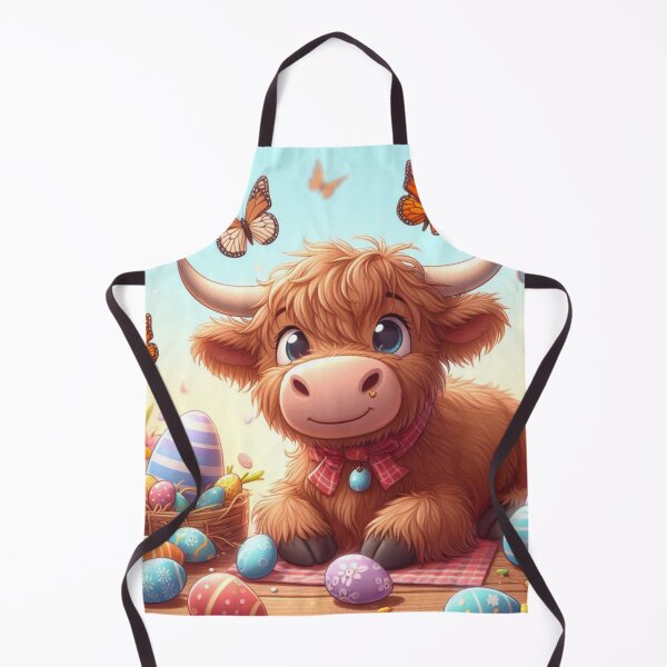 Item preview, Easter Highland Cow designed and sold by Rob5Designs.