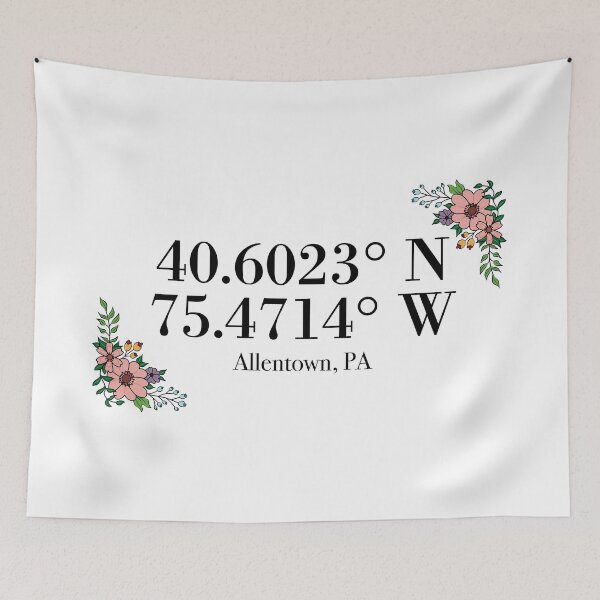 Item preview, Allentown, PA Coordinates designed and sold by mynameisliana.