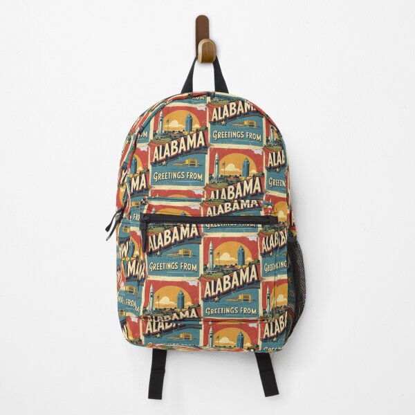 Item preview, Greetings from Alabama USA Vintage Travel Retro Postcard Design designed and sold by TravelPostcardGems.