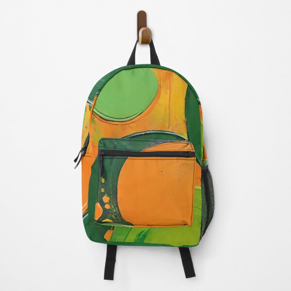 Item preview, 4595 abstract vibrant dynamic green orange designed and sold by j5rson.