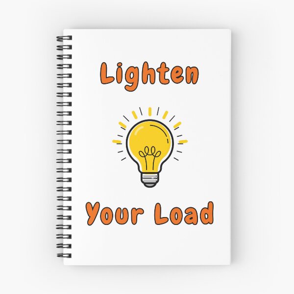 Item preview, Lighten Your Load, with Yellow Lightbulb, Funny, Humorous, Puns designed and sold by AASparksDesigns.