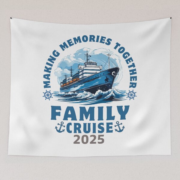 Item preview, Family Cruise 2025 Vacation - Nautical Design designed and sold by JerdbordinShop.
