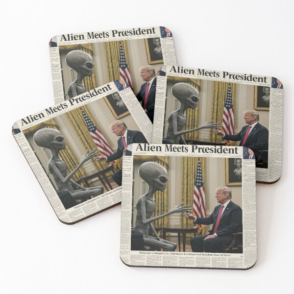Item preview, Alien Meets President designed and sold by humanalien.