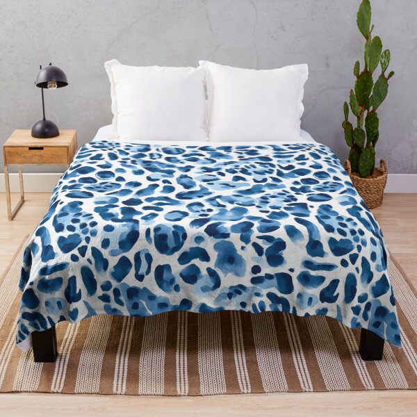 Item preview, Blue leopard skin seamless pattern designed and sold by Emily Waters.