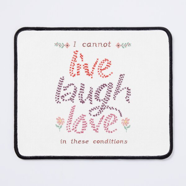Item preview, LIVE LAUGH LOVE FUNNY CROSS STITCH EMBROIDERY designed and sold by aydapadi.