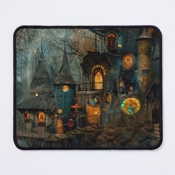 Item preview, Enchanted Forest Dwellings designed and sold by NeoNebulaArt.