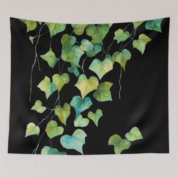 Item preview, watercolor ivy evergreen designed and sold by Valentina-V.