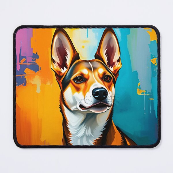 Item preview, Vibrant Basenji Portait Dog. Pet Dog Lover designed and sold by kakarikihill.