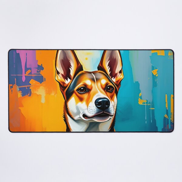 Item preview, Vibrant Basenji Portait Dog. Pet Dog Lover designed and sold by kakarikihill.