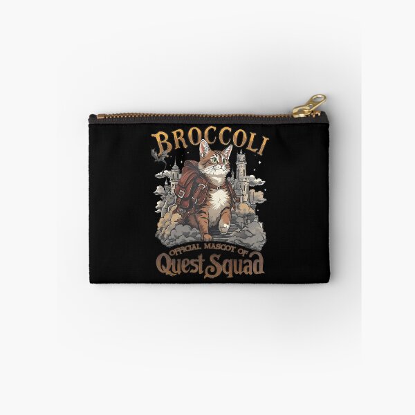 Item preview, Quest Fantasy Squad Broccoli Funny Cat Fantasy Book Bookish designed and sold by FantasyFablesC.